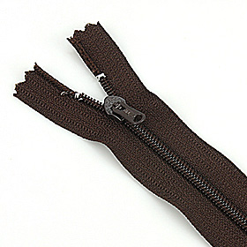 [퀼트부자재] 방석, 쿠션용 기본 지퍼 50cm-진밤색 (개)