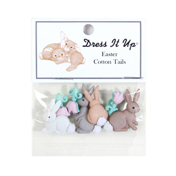 [제시제임스] 장식단추 드레스잇업-7705(Easter cotton tails) (set)