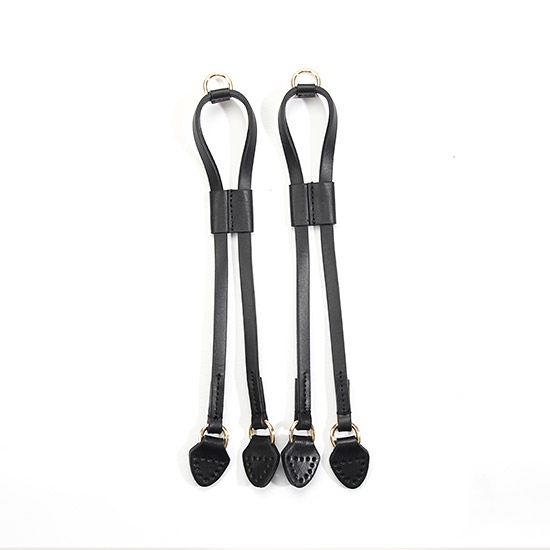 [바이핸즈] 명품 가죽 조리개끈-블랙 (set)