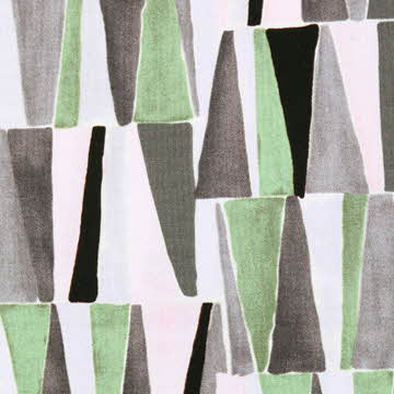 [유럽디자인] 지오메트릭스 트라이앵글 프린트원단 - 그레이 (1/2Yd)