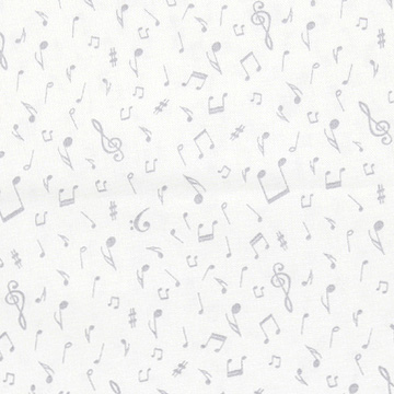 [스토프] 퀼터스 베이직 하모니 108 프린트원단 - 화이트그레이 (1/2Yd)