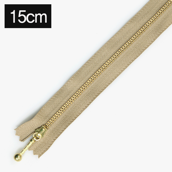 퀼트의시작은? 엔조이퀼트와 함께,[YKK] 금색지퍼 1 (15cm) - 모카