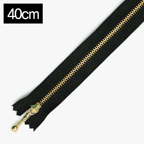 퀼트의시작은? 엔조이퀼트와 함께,[YKK] 금색지퍼 1 (40cm) - 블랙