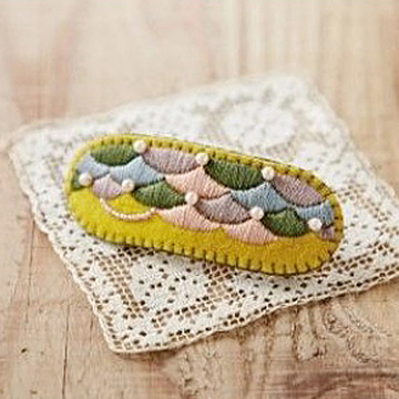 [자수패키지] Plomme의 발레타 깊은 숲 헤어클립 (개)