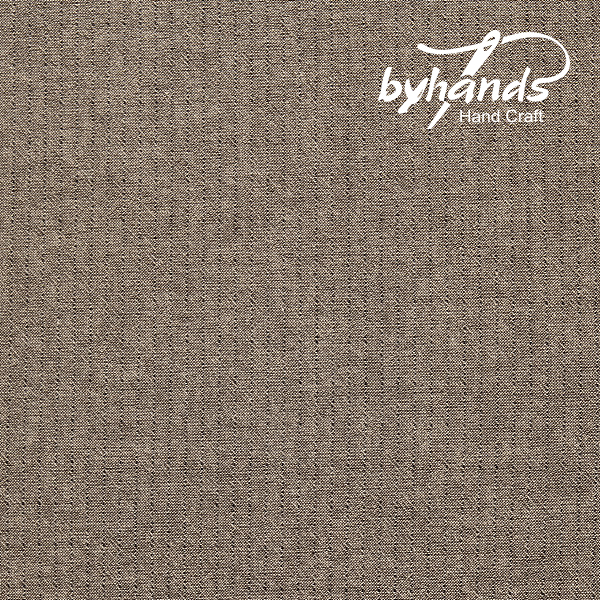 퀼트의시작은? 엔조이퀼트와 함께,[바이핸즈] 라인 선염체크원단 - 라이트세피아(더블롤링 10YD)