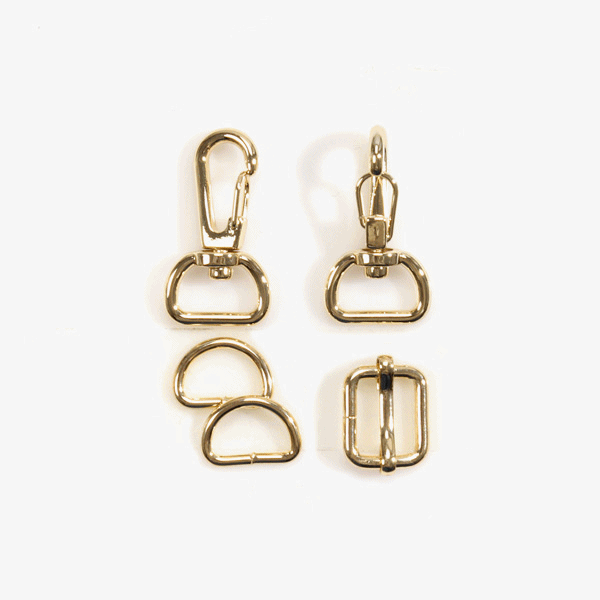 퀼트의시작은? 엔조이퀼트와 함께,[가방부자재] 가방 연결고리 세트 15mm - 골드