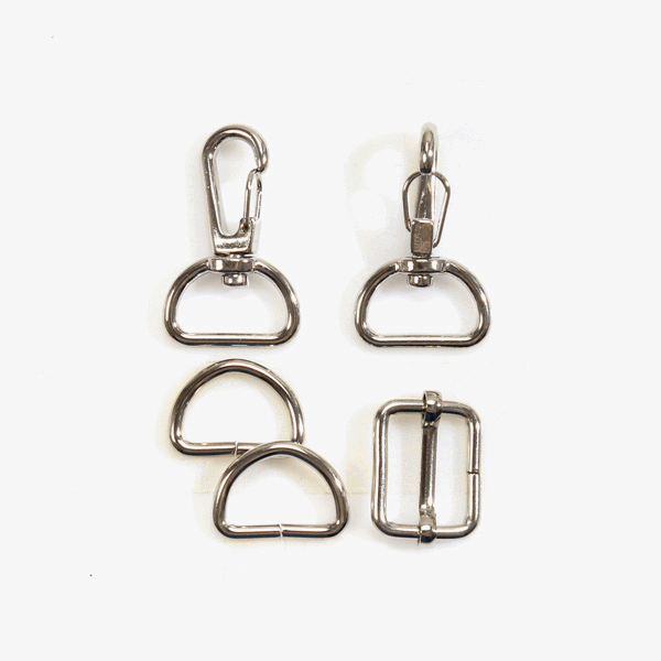 퀼트의시작은? 엔조이퀼트와 함께,[가방부자재] 가방 연결고리 세트 20mm - 실버