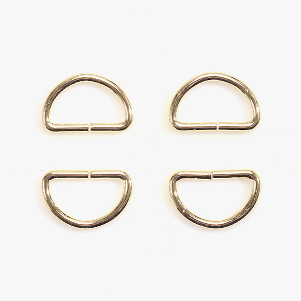 퀼트의시작은? 엔조이퀼트와 함께,[가방부자재] D링 가방 연결고리 25mm 4개 1SET - 골드