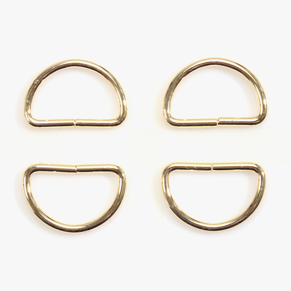 [가방부자재] D링 가방 연결고리 30mm 4개 1SET - 골드