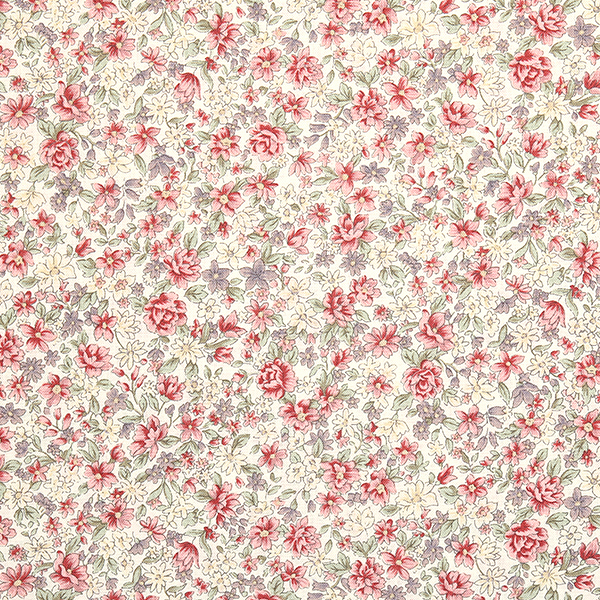 퀼트의시작은? 엔조이퀼트와 함께,[코튼프린트] 디앙 프린트원단 - 아이보리