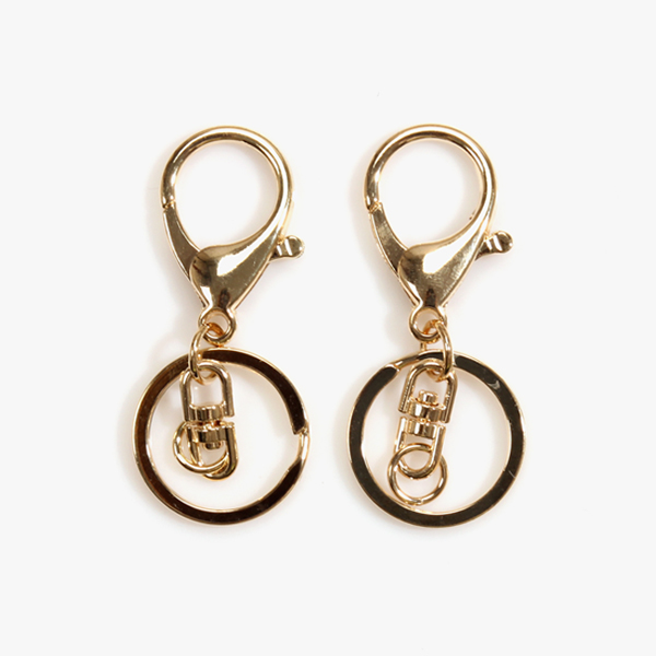 퀼트의시작은? 엔조이퀼트와 함께,[퀼트부자재] 플랫 열쇠고리 - 골드