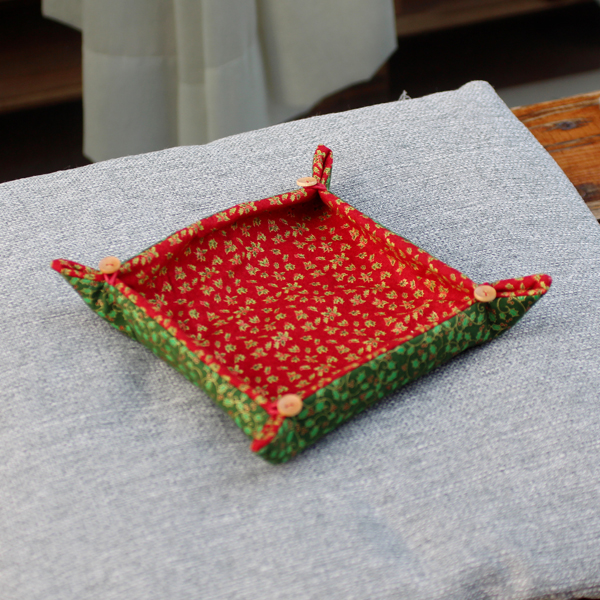 퀼트의시작은? 엔조이퀼트와 함께,[바이핸즈] 퀼트패키지 소품 - 크리스마스 사각바구니