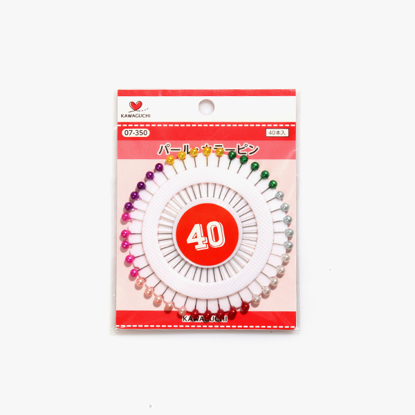 퀼트의시작은? 엔조이퀼트와 함께,[가와구찌] 펄 컬러 시침핀 40개입 07-350