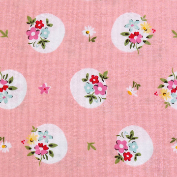 [라일리블레이크] 랩소디 미도우 프린트원단 - 핑크 (1/2Yd)