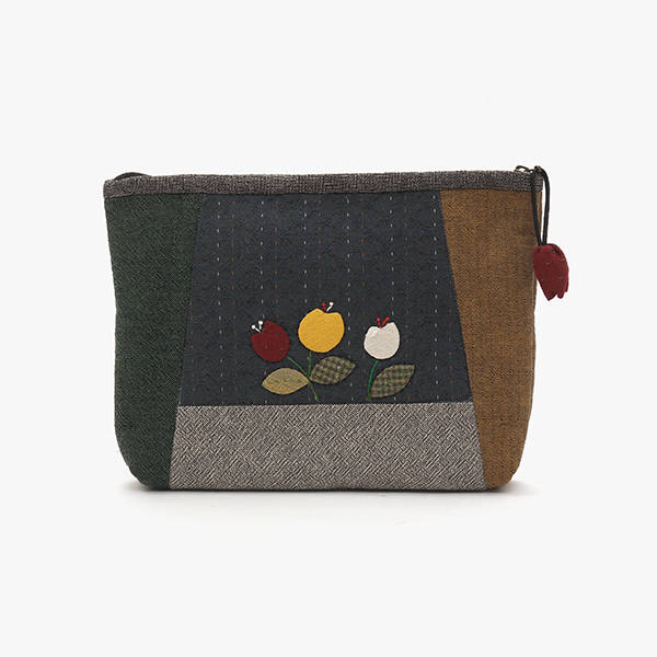 퀼트의시작은? 엔조이퀼트와 함께,[바이핸즈] 퀼트패키지 소품 - 망고튤립 클러치