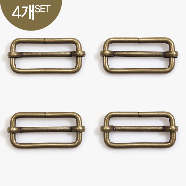 퀼트의시작은? 엔조이퀼트와 함께,[바이핸즈] 청동 사각 끈 조절 연결고리 4개 1SET - 38mm