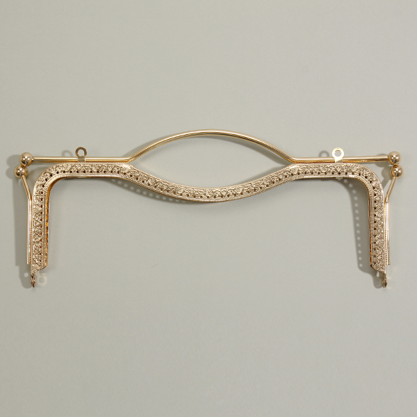 퀼트의시작은? 엔조이퀼트와 함께,[퀼트부자재] 손잡이형 입술 프레임 27cm - 라이트골드