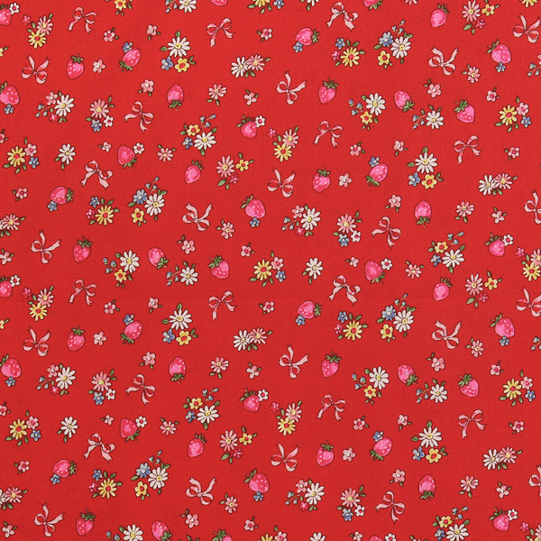 퀼트의시작은? 엔조이퀼트와 함께,[퀼트게이트] 디어 리틀 월드 마가렛 앤 소피 14 프린트원단 - 레드