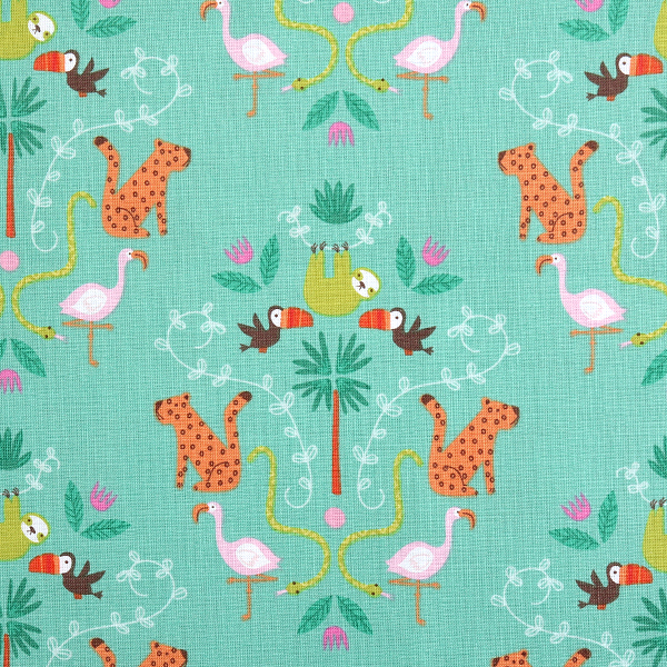 퀼트의시작은? 엔조이퀼트와 함께,[라일리블레이크] 캐노피 메인 프린트원단 - 그린