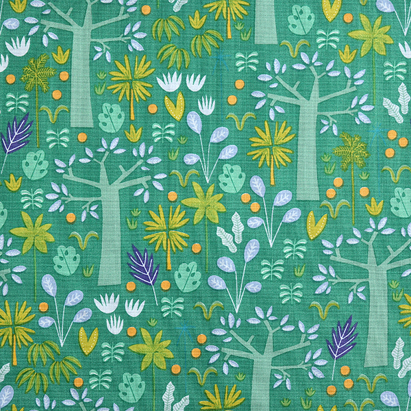 퀼트의시작은? 엔조이퀼트와 함께,[라일리블레이크] 캐노피 인 더 마이티 정글 프린트원단 - 틸