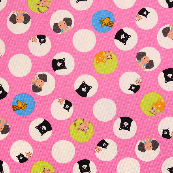 퀼트의시작은? 엔조이퀼트와 함께,[세븐베리] 베어리 랜드 닷츠 프렌즈 옥스포드 프린트원단 - 스트로베리