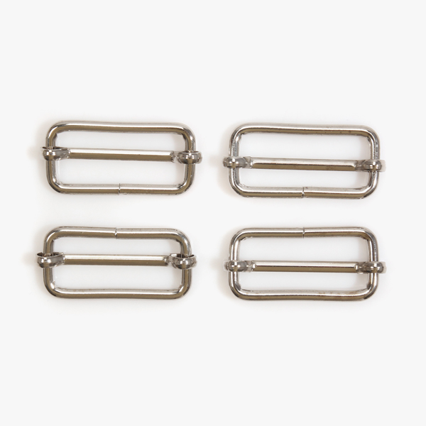 퀼트의시작은? 엔조이퀼트와 함께,[바이핸즈] 실버 사각 끈 조절 연결고리 4개 1SET - 38mm
