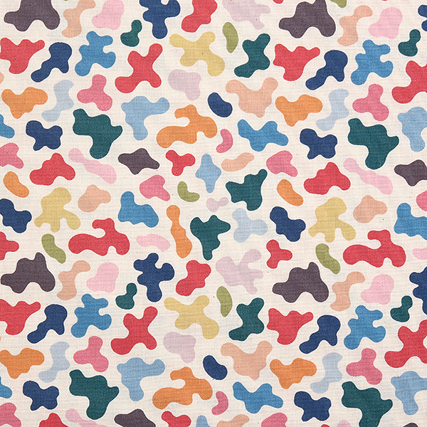 퀼트의시작은? 엔조이퀼트와 함께,[코튼프린트] 카모 프린트원단 - 아이보리