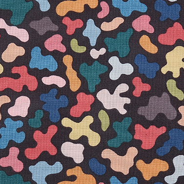 [코튼프린트] 카모 프린트원단 - 챠콜 (1/2Yd)