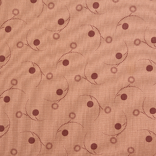 퀼트의시작은? 엔조이퀼트와 함께,[사이토요코] 센테너리 컬렉션 아크 닷 셔팅 프린트원단 - 스모키코랄