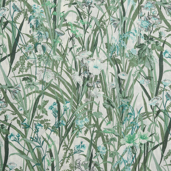 퀼트의시작은? 엔조이퀼트와 함께,[유와] 뮤팬 컬렉션 향균,향 바이러스 방취 보테니컬 가든 아사(론) 프린트원단 - 그린 (1/4yd) (D02)MF319787-C