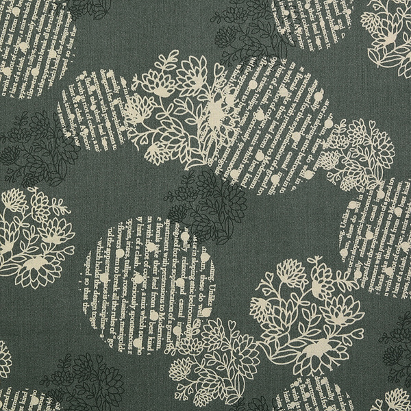 퀼트의시작은? 엔조이퀼트와 함께,[유와] 아키타 케이코 라우드 플라워 셔팅 프린트원단 - 블루 (1/4yd) (D01)AK829606-D