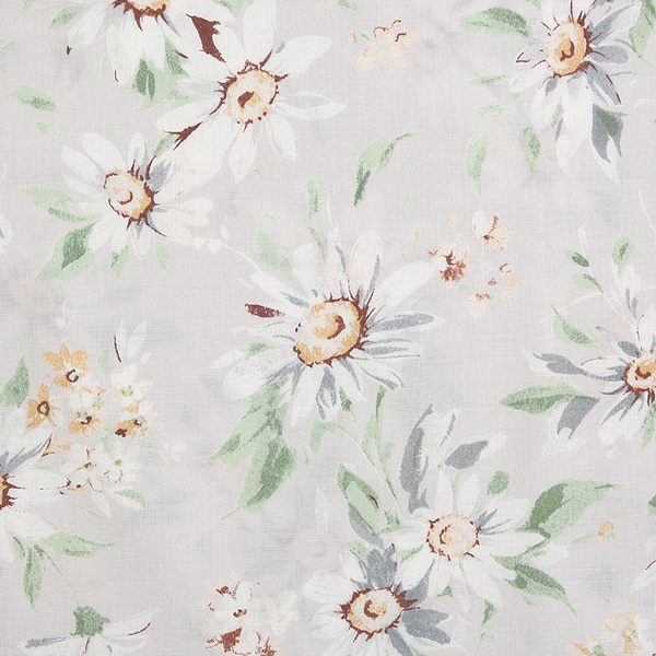 퀼트의시작은? 엔조이퀼트와 함께,[유와] 라이트 마가렛 셔팅 프린트원단 - 그레이 (1/4yd) (D01)CC823093-3