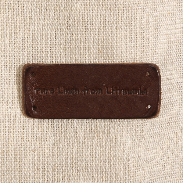 퀼트의시작은? 엔조이퀼트와 함께,[장식부자재] 퓨어 린넨 프롬 리투아니아 워싱 가죽라벨 - 딥브라운