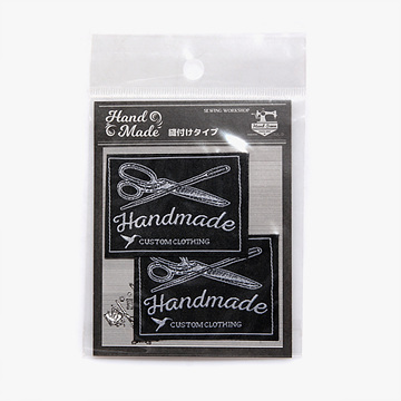 [벤리] 코튼태그 면 라벨(바늘가위) 2개세트 - 5cm x 4cm (set)