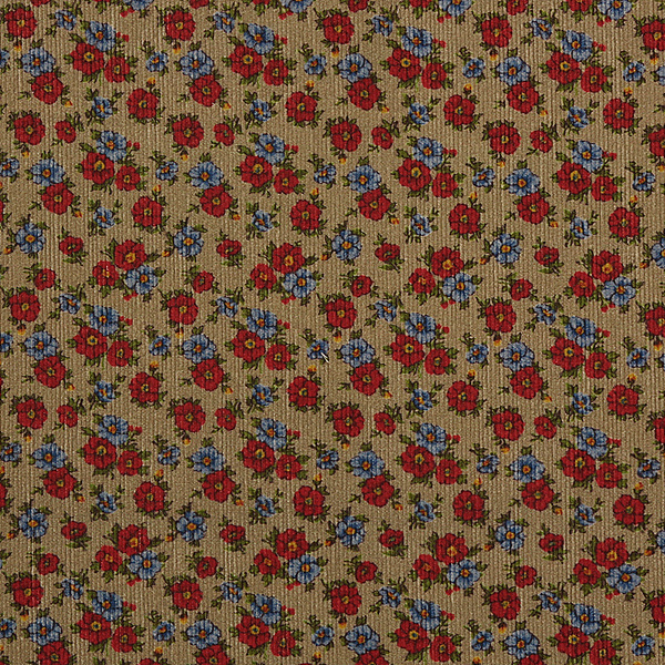 퀼트의시작은? 엔조이퀼트와 함께,[국산기모] 대폭 빈티지 올리비아 코듀로이 기모(융) 프린트원단 - 베이지 GA009-A