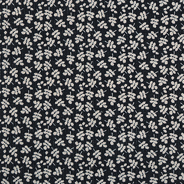 [국산기모] 대폭 빈티지 반디 코듀로이 기모(융) 프린트원단 - 블랙 GA012-B (1/2Yd)