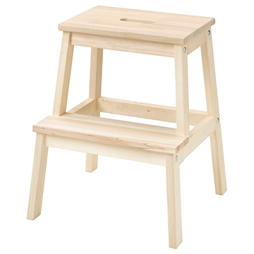 [생활용품] IKEA 이케아 정품 가정용 사다리 겸 다용도 받침대 의자 (개)