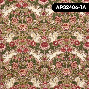 [코스모] 일본 수입원단 퀼트천 꽃무늬 면원단 - AP32406-1 (1/2Yd)