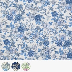 [코스모] 일본 수입원단 퀼트천 옥스포드 꽃무늬 면원단 - AP31705-1 (1/2Yd)
