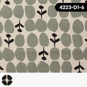 세븐베리 일본 수입 면원단 빈티지 도트 린넨천 캔버스 가방 퀼트천 (1/2Yd)