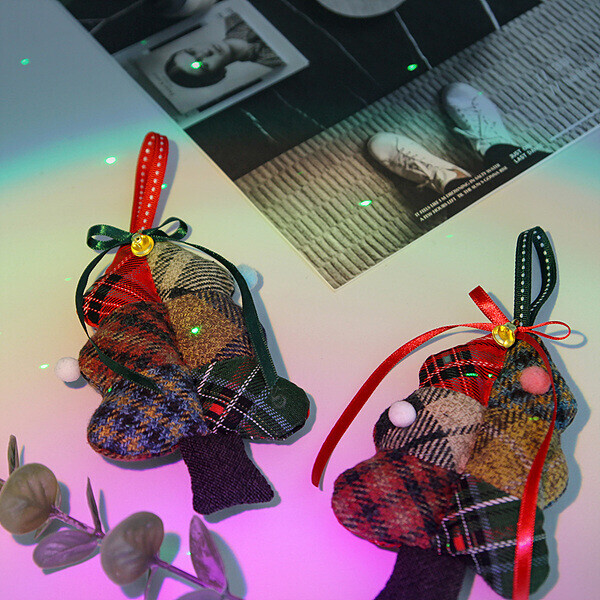 [바이핸즈] 퀼트패키지 소품 - 멀베리 울체크 트리 세트