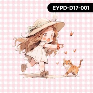 바이핸즈 DTP 파스텔 체크 명랑소녀 커트지 110cm x 65cm - 10컷 1세트 ☆ (개)