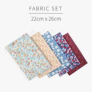 [원단패키지] 바이핸즈 DTP 쁘띠 플라워 시리즈 5종 - 22cm x 26cm BSH5417 (set)