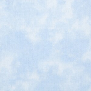 [세븐베리] 소프트캔 그라데이션 셔팅 프린트원단 - 스카이블루 (1/2Yd)