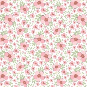 DTP 블러쉬 블룸 플라워 원단 (1/2Yd)