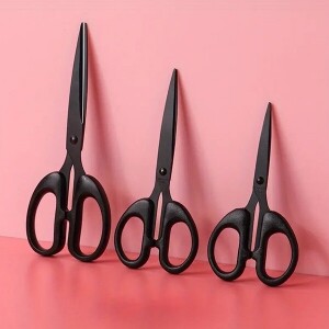 다용도 패치워크 가위 블랙 손잡이 3종 세트 (set)