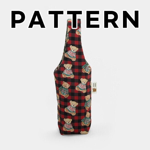 퀼트의시작은? 엔조이퀼트와 함께,[바이핸즈] 퀼트도안 - 베어체크 텀블러백