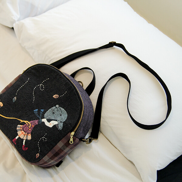 퀼트의시작은? 엔조이퀼트와 함께,[퀼트 초보자용] 퀼트패키지 가방 - 낭만소녀 & 로맨틱 가이 3종 세트 (에코백, 배낭, 지갑)