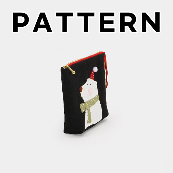 [바이핸즈] 퀼트도안 - 빨강모자 베어 파우치