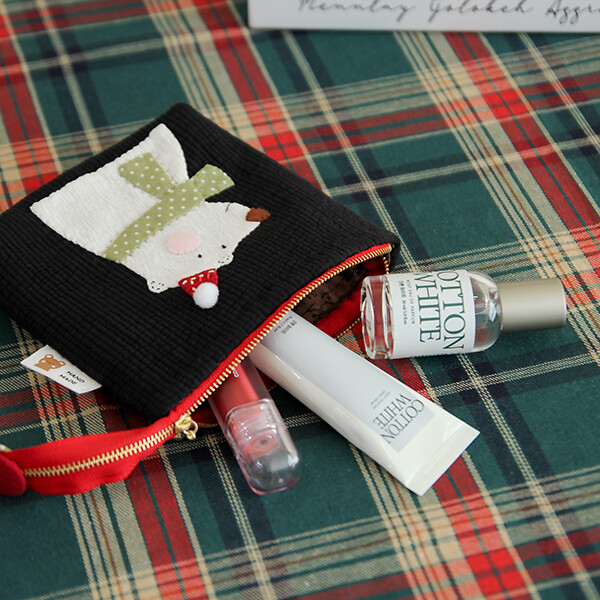 [바이핸즈] 퀼트패키지 소품 - 빨강모자 베어 파우치